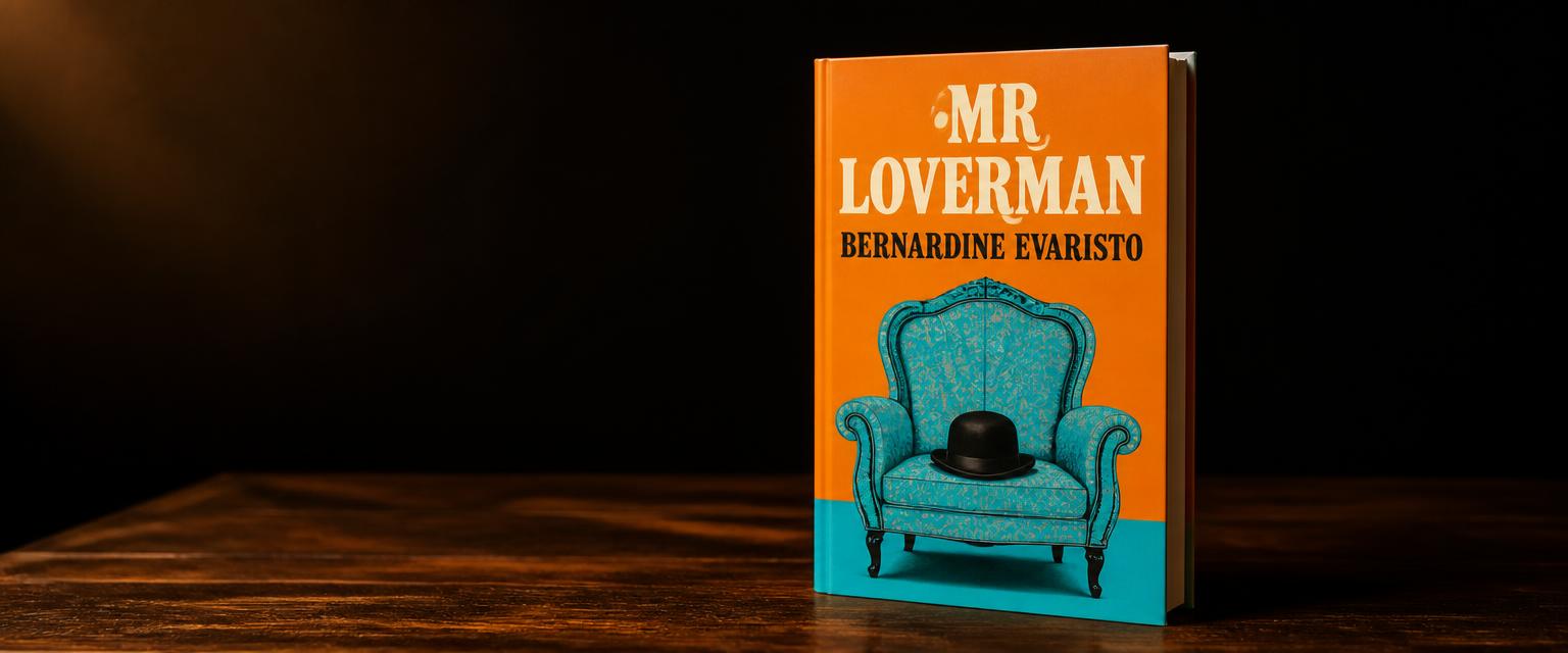 3D mock up of the book cover for Mr Loverman by Bernardine Evaristo